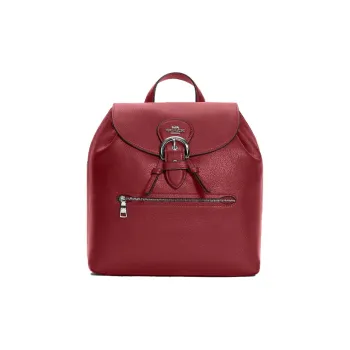 COACH Kleo Leather Backpack Medium Size Women's Cherry Red