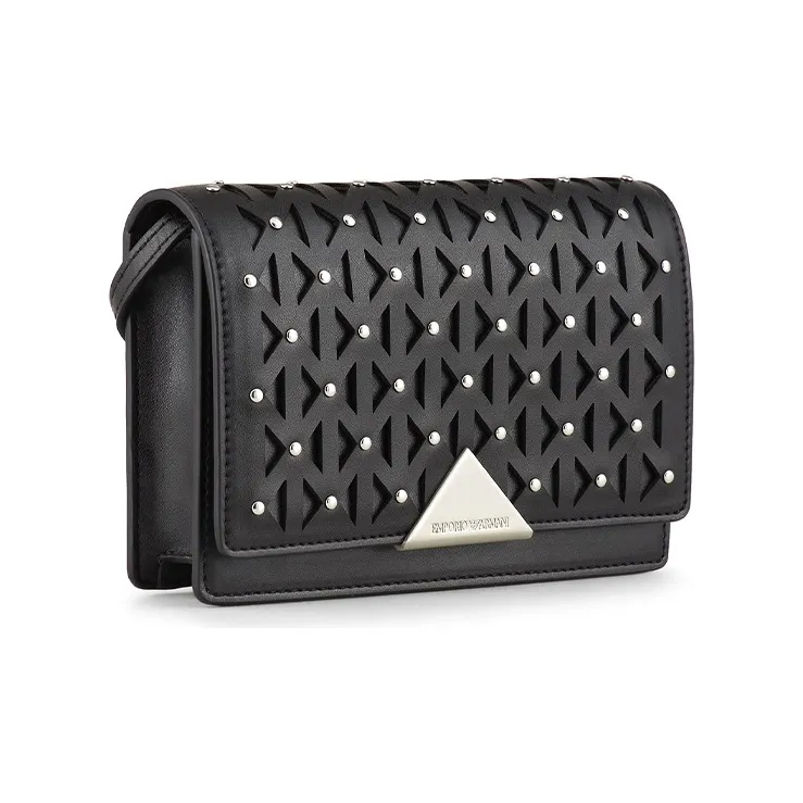 EMPORIO ARMANI Polyester Crossbody Bag Shoulder Bag Women's Black-1
