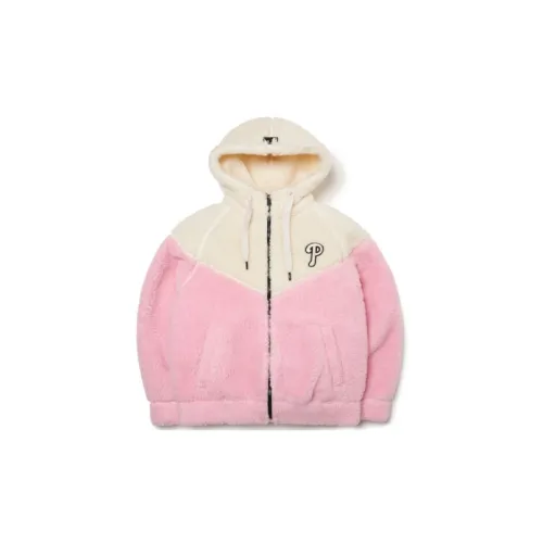 MLB Velvet Jackets Unisex Pink/White