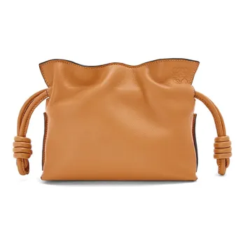 LOEWE Nappa Cowhide Clutch, Shoulder Bag, Crossbody Bag Extra Mini Women's Brown
