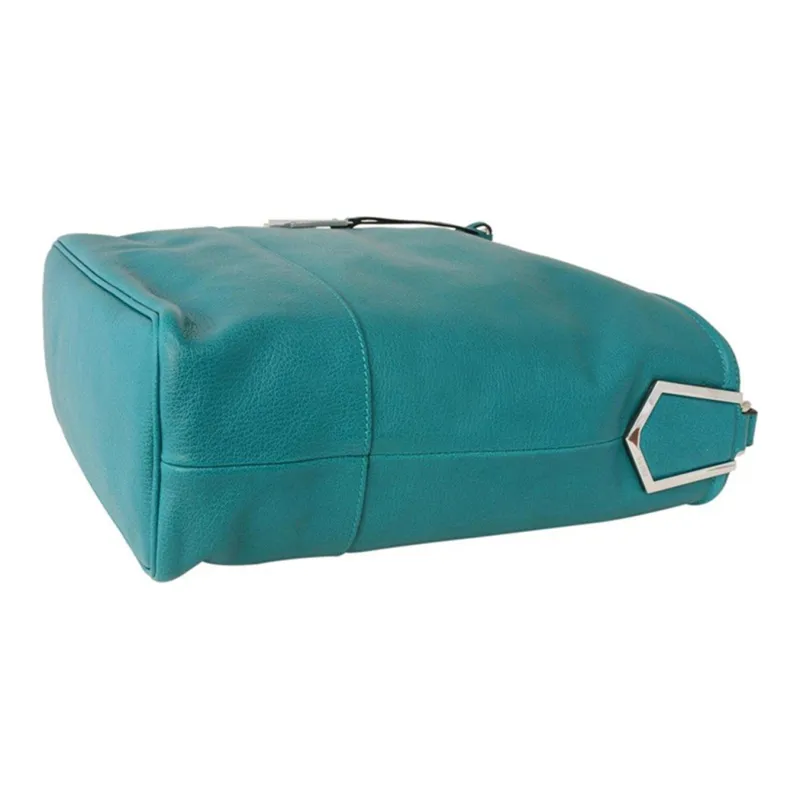 FENDI Leather Handbag Regular Women's Haze Blue-2