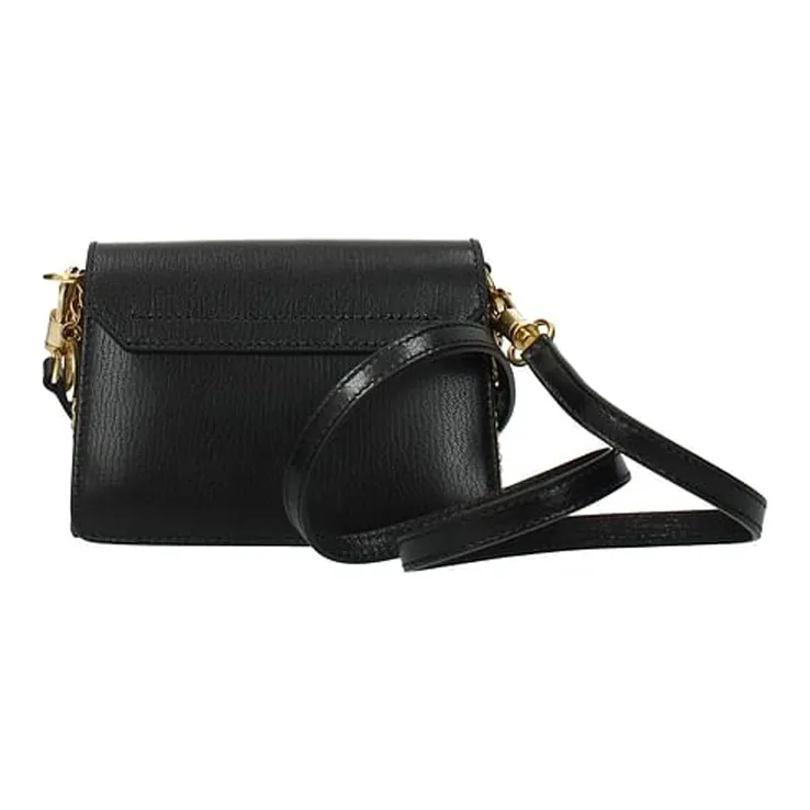 GIVENCHY Leather Clutch Bag Over The Shoulder Regular Women's Black-2