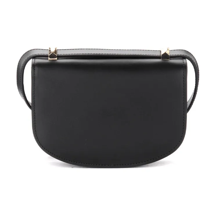A.P.C Leather Shoulder Bag, Crossbody Bag Mini Women's Black-2