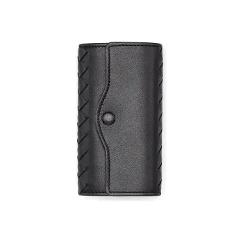 Bottega Veneta Sheepskin Key Pouch Women's Black