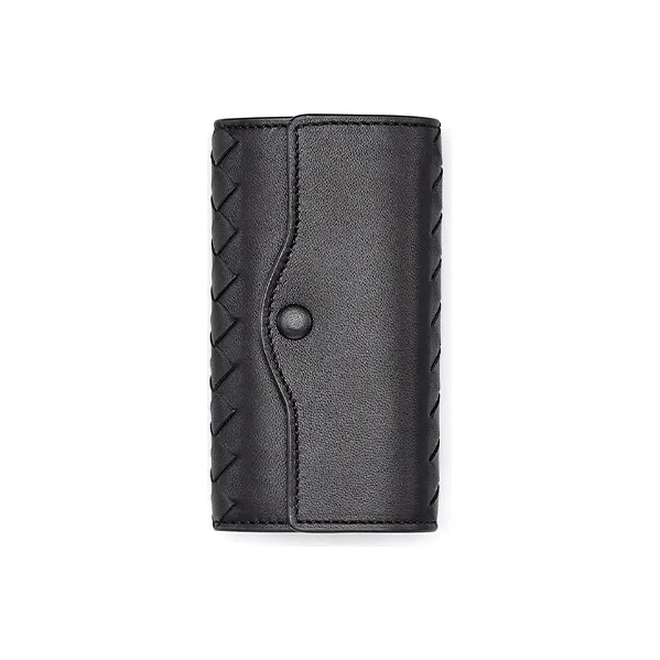 Bottega Veneta Sheepskin Key Pouch Women's Black-0