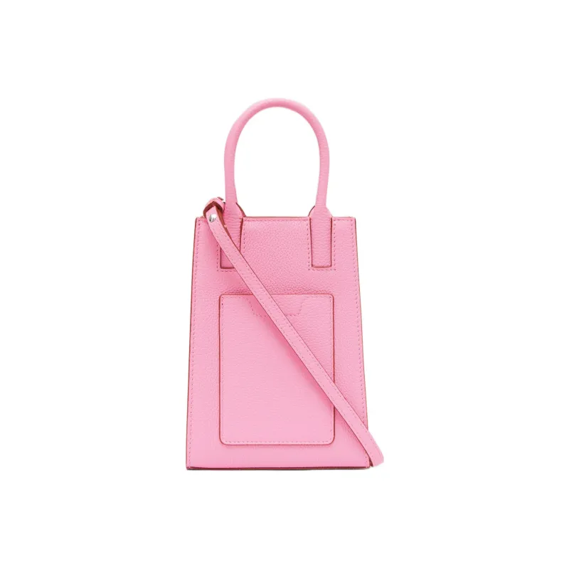 Burberry Micro Grainy Leather Frances Tote Bag Primrose Pink-3
