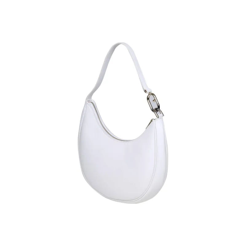 Furla Primavera Crescent Bag Shoulder Bag Trumpets Women's White-2