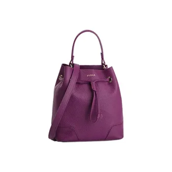 Furla Stacy Cow Leather Shoulder Bag, Crossbody Bag, Handbag Women's Purple