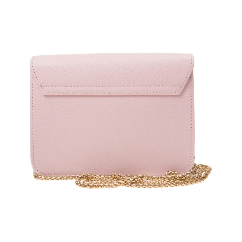 Furla Metropolis Collection Cow Leather Small Square Bag Crossbody Bags Mini Women's Camellia Pink-2