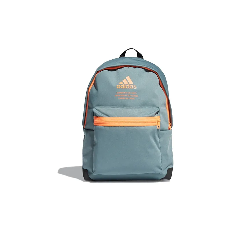 Adidas Recycled Polyester Plain Weave Fabric Coin Purse Regular Unisex Misty Jade/Screaming Orange-0