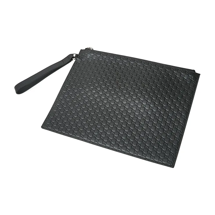 GUCCI GG Cow Leather Storage Bag Wrist Bag Clutch Regular Men's Black-3