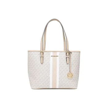 MICHAEL KORS Jet Set Canvas Handbag Regular Women's Pink/Ecru