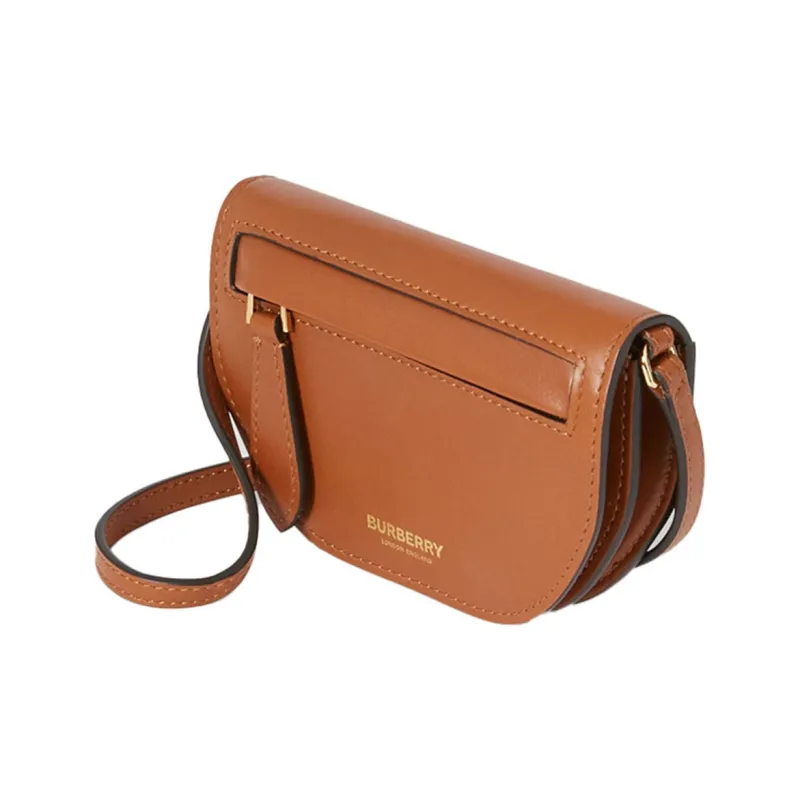 Burberry Leather Shoulder Bag, Crossbody Bag, Clutch Unisex Umber-1