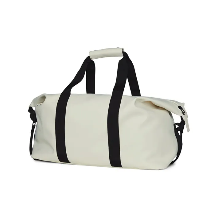 Rains Matte Water-Resistant Fabric Travel Bag Regular Unisex Fossil White-1