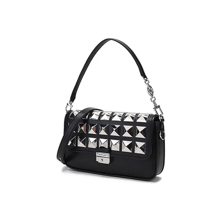 MICHAEL KORS Bradshaw Leather Underarm Bag Crossbody Shoulder Tote Women's Black-1