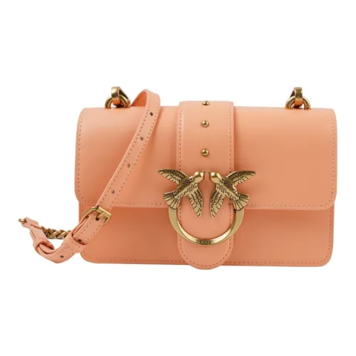 PINKO SIMPLY Cow Leather Flying Bird Swallow Bag Shoulder Bag Crossbody Bag Mini Women's Pink