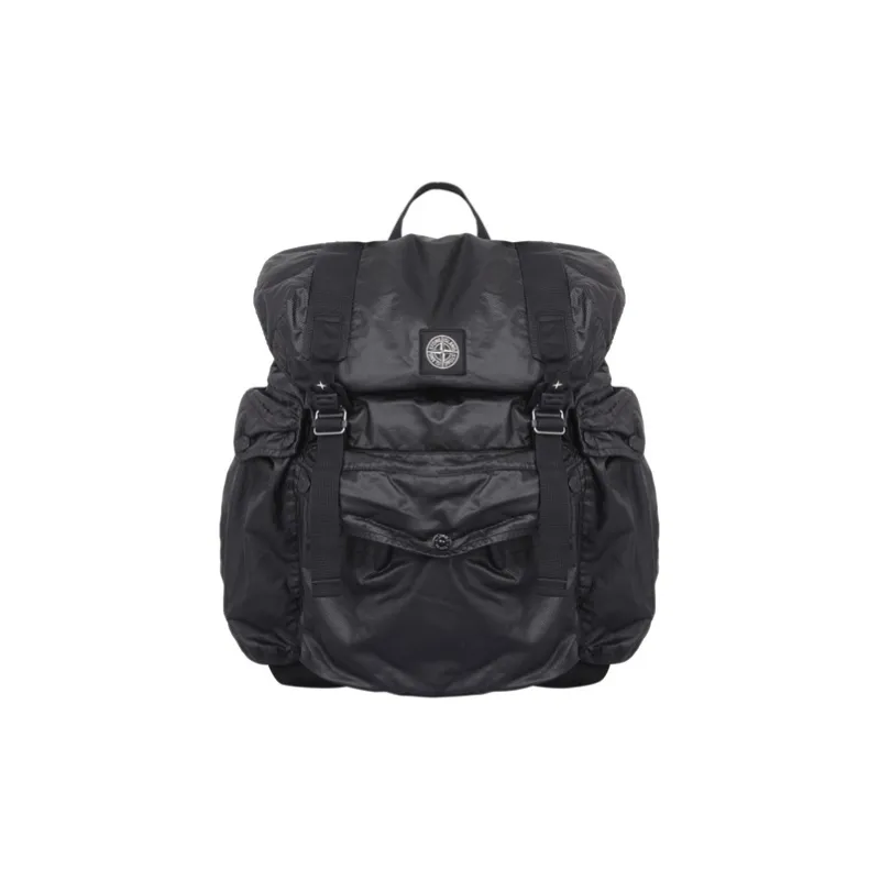 STONE ISLAND Canvas Backpack Regular Men's Black-0