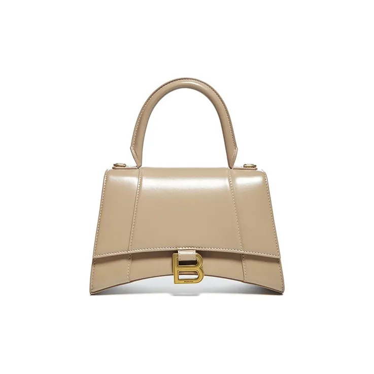 Balenciaga Leather One Shoulder Handbags Women's Brown-0
