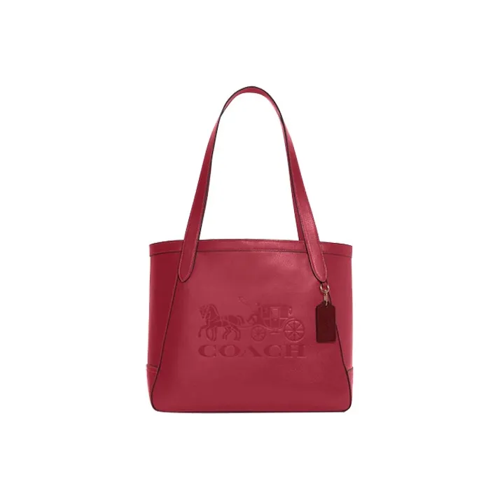 COACH Recycled Tote Eco-Friendly Material Canvas Tote Bag Shopping Bag Shoulder Bags Women's Pink-0