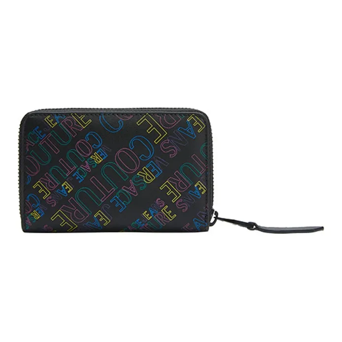 VERSACE JEANS COUTURE Leather Wallet Regular Men's Black-1