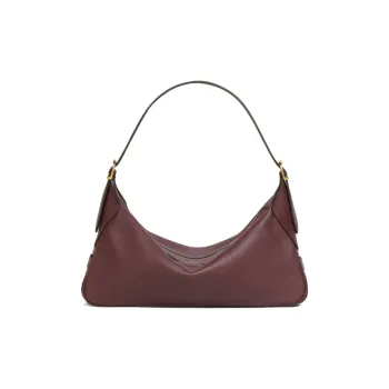 CELINE Romy Collection Cow Leather One Shoulder Shoulder Bag Portable Women's Brown Purple