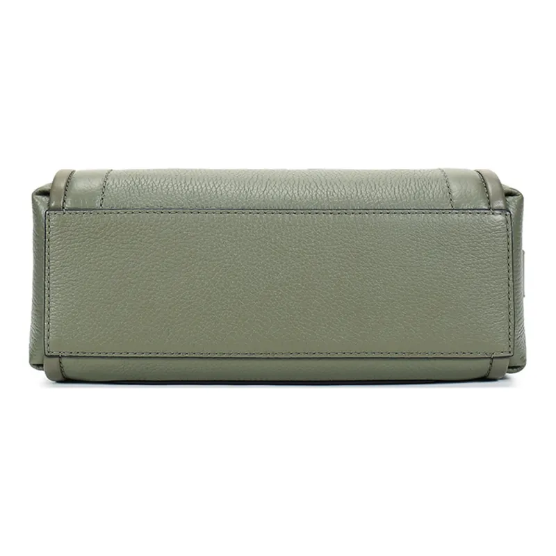 MICHAEL KORS Carine Leather Crossbody Bags Shoulder Bags Large Size Women's Army Green-4