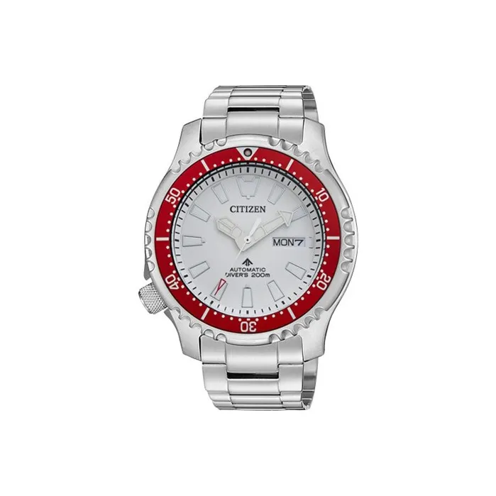 CITIZEN Automatic Mechanical Movement Stainless Steel Strap Watch Men's Watches White Dial-0