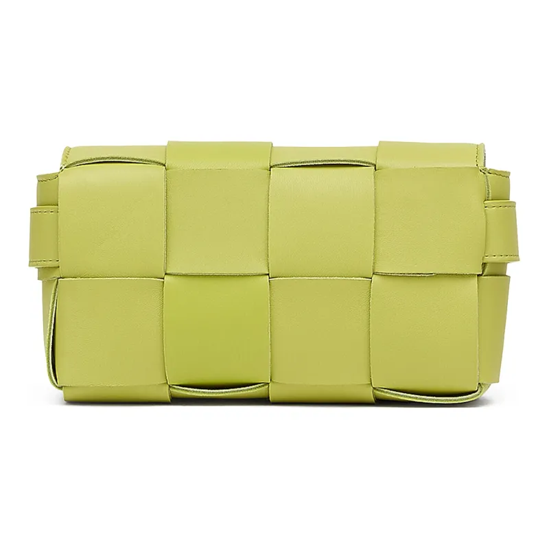 Bottega Veneta CASSETTE Sheepskin Fanny Pack Women's Avocado Green-1
