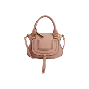 Chloe Marcie Calfskin Shoulder Bags Handbags Small Size Women's Pink