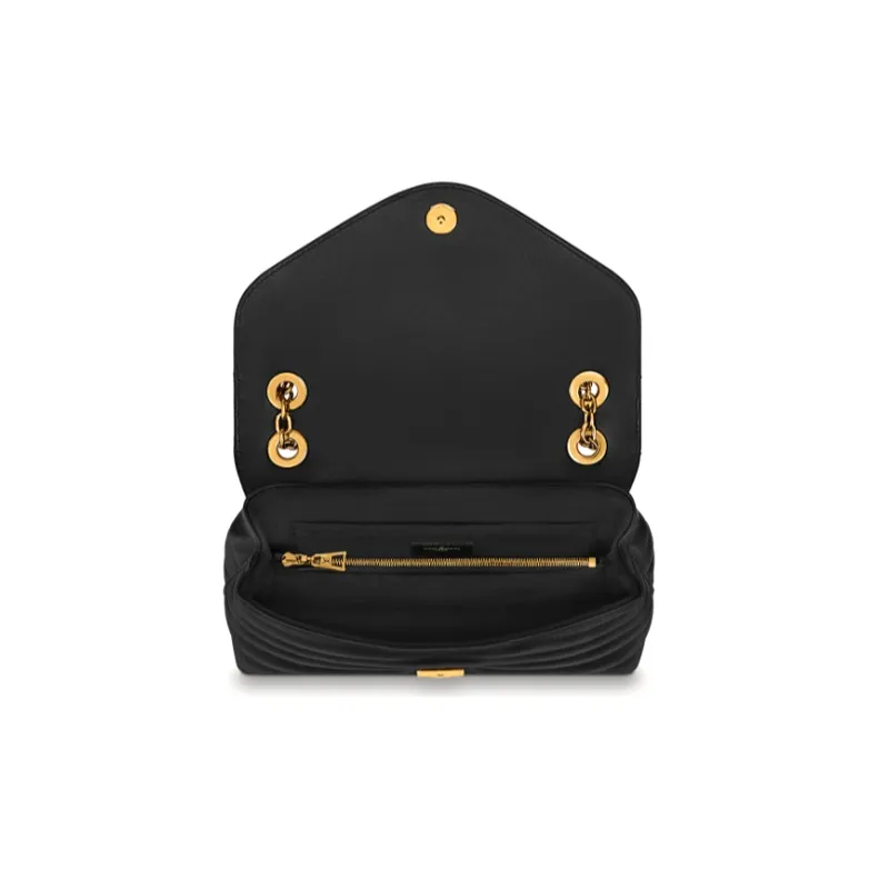 LOUIS VUITTON Lv New Wave Chain Bag Quilted Black-3