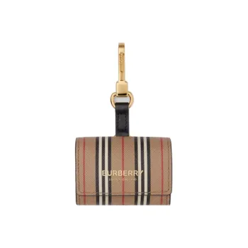 Burberry Icon Stripe E canvas AirPods Pro Case Archive Beige
