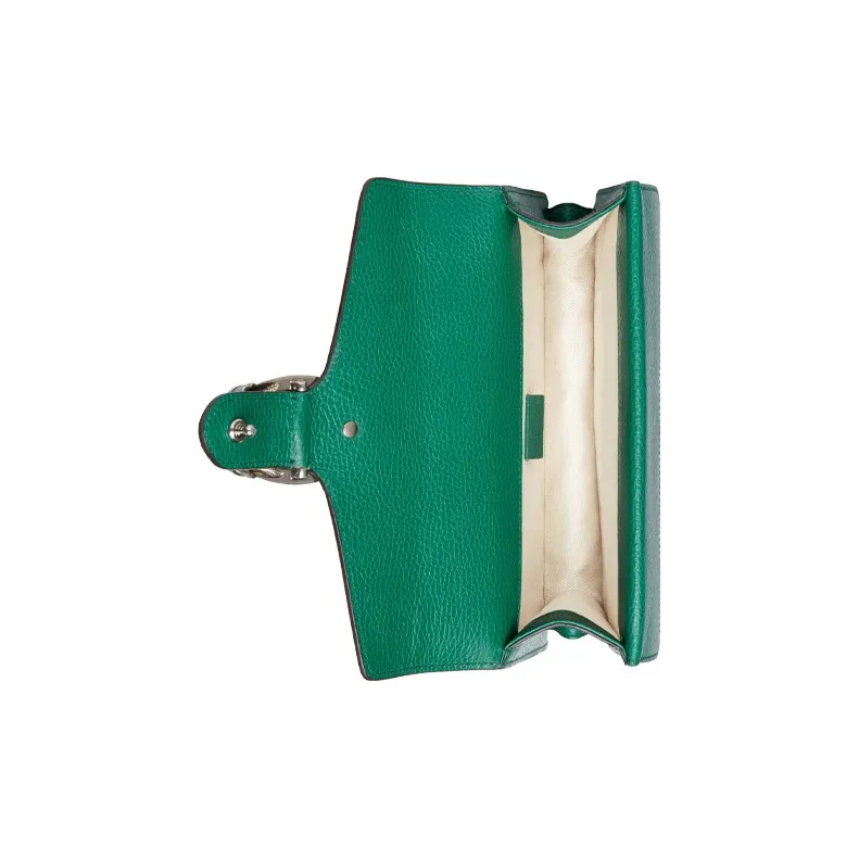 GUCCI Dionysus Leather Shoulder Bag, Crossbody Bag Trumpets Women's Green-6