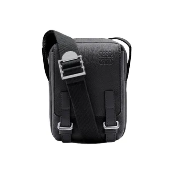 LOEWE Military Crossbody In Soft Grained Calfskin Xs Black