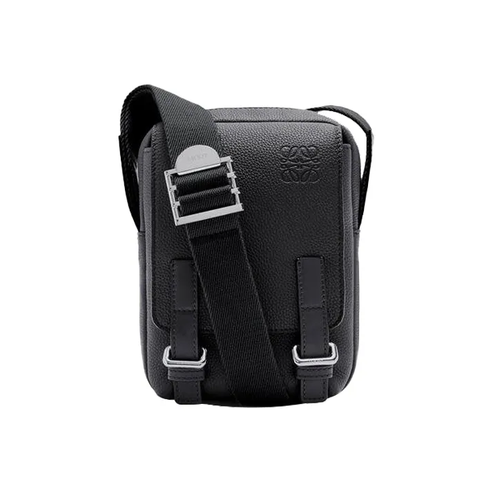 LOEWE Military Crossbody In Soft Grained Calfskin Xs Black-0