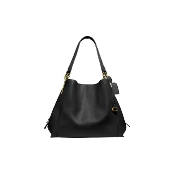 COACH Dalton Leather Handbag Large Size Women's Black