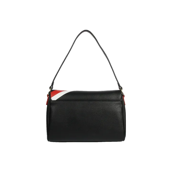 MOSCHINO Leather Crossbody Bag, Shoulder Bag Women's Black-1
