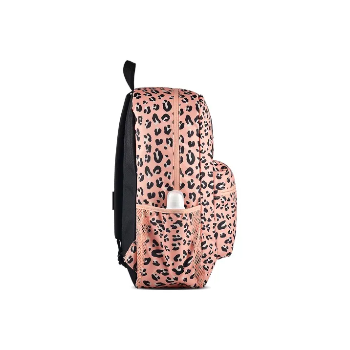 JanSport Polyester Backpack Regular Unisex Pink Leopard Print-2