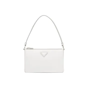 PRADA Leather Handbag Handbag Mini Women's White