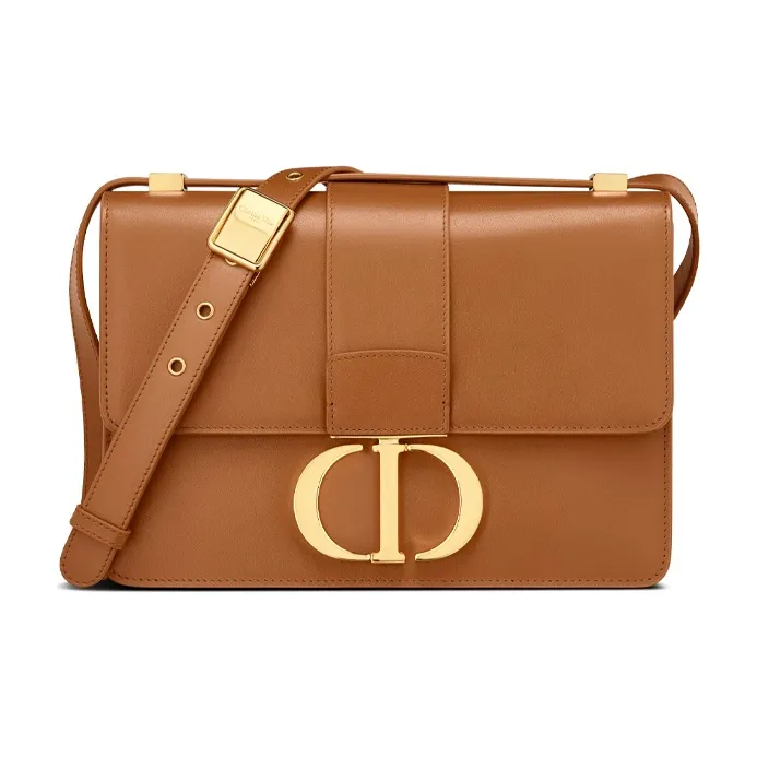DIOR 30 Montaigne Cow Leather Crossbody Bag, Shoulder Bag Women's Brown-0