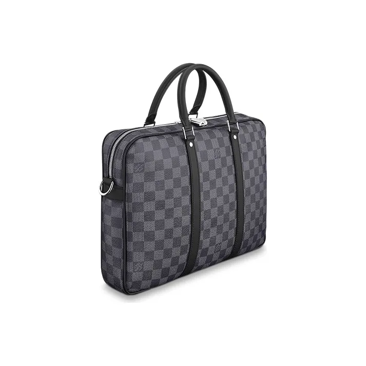 LOUIS VUITTON Canvas Briefcase, Laptop Bag, Shoulder Bag, Crossbody Bag, Handbag Trumpets Men's Black-1