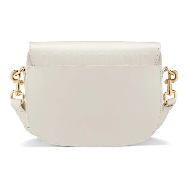 DIOR Bobby Smooth Cow Leather, Leather Shoulder Bag, Crossbody Bag Medium Size Women's White-4