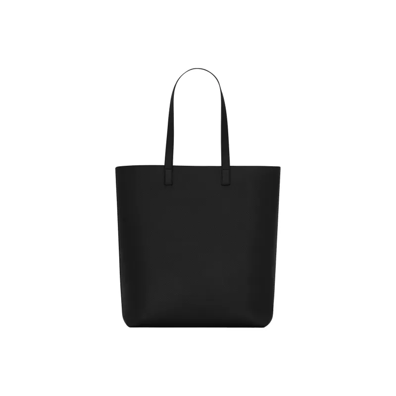 SAINT LAURENT Leather Tote Bag Shopping Bag Combo Bag Shoulder Bag Handbag Men's Black-3