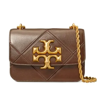 TORY BURCH Eleanor Sheepskin Crossbody Bag Shoulder Bag Small Size Women's Cold Brew Coffee