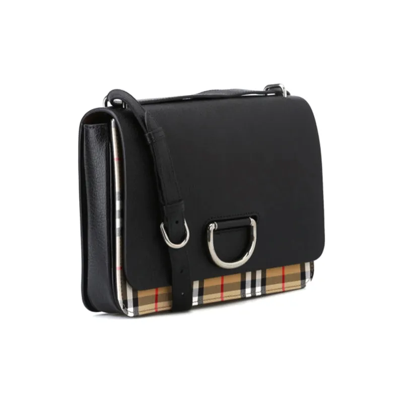 Burberry Leather Shoulder Bag Women's Black-1