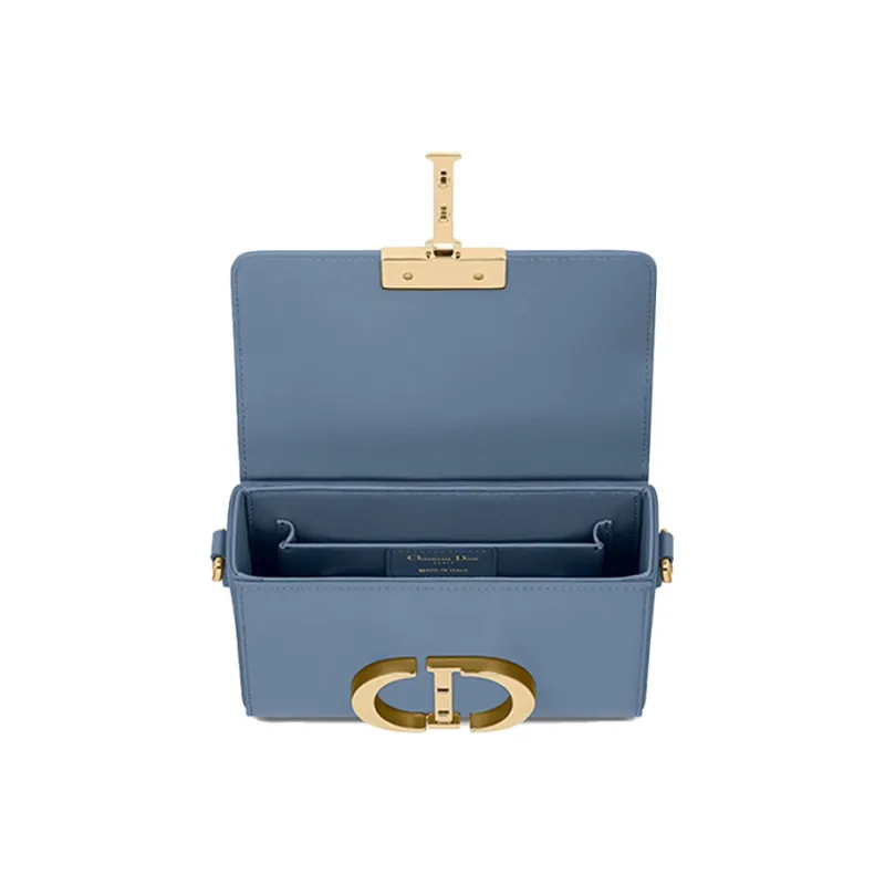 DIOR Cow Leather Handbag, Shoulder Bag, Crossbody Bag Women's Blue-2
