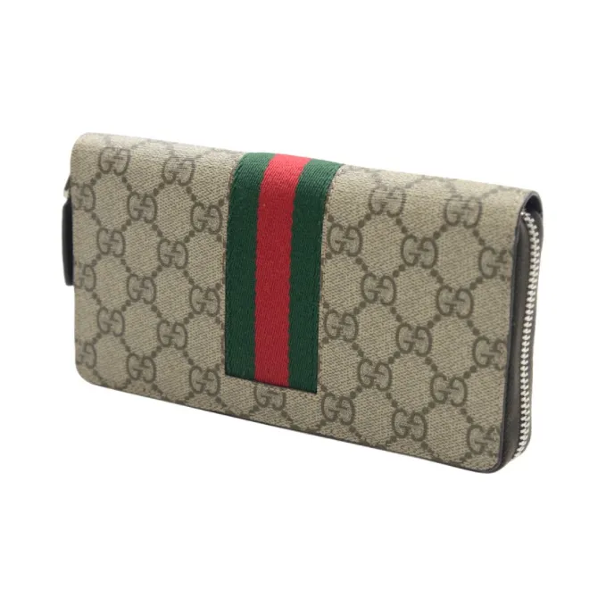 GUCCI Canvas With Leather Canvas Bag Wallet Regular Men's Light Brown-2