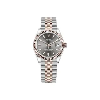 ROLEX Log Series Automatic Mechanical Movement Women's Watch Watch 31mm Gray Dial Oystersteel 18K Rose Gold Watch Case