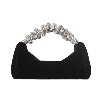 Alexander Wang Velvet Shoulder Bag Handbag Mini Women's Black