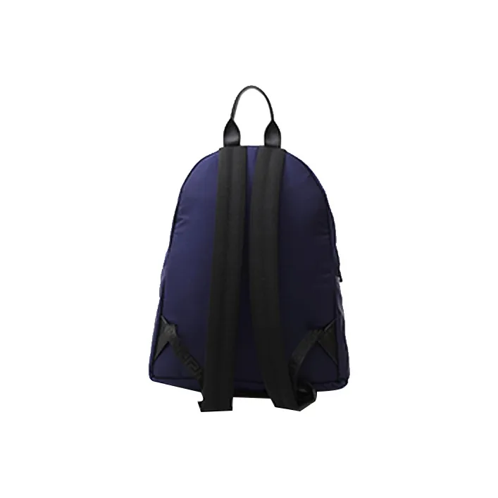 VERSACE Fabric Backpack Men's Blue-2