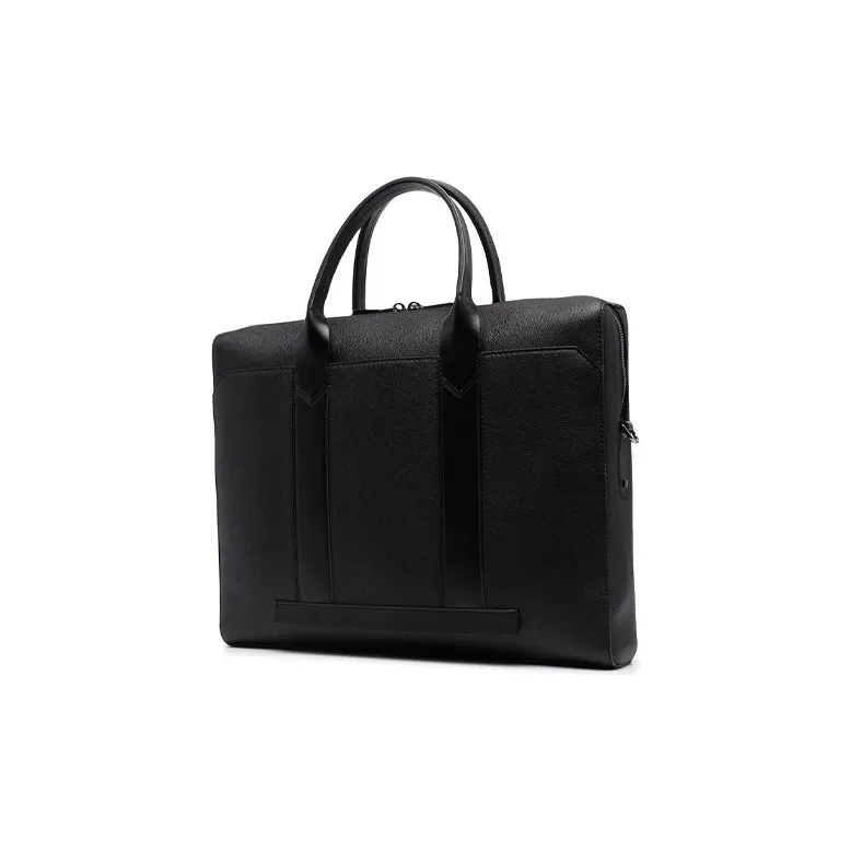 BALLY Leather Briefcase Shoulder Bag Handbag Men's Black-2